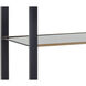 Ambretta Black / Smoke Grey Bookcase, Small
